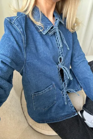 ONLThille Jakke - Mørkeblå Denim
