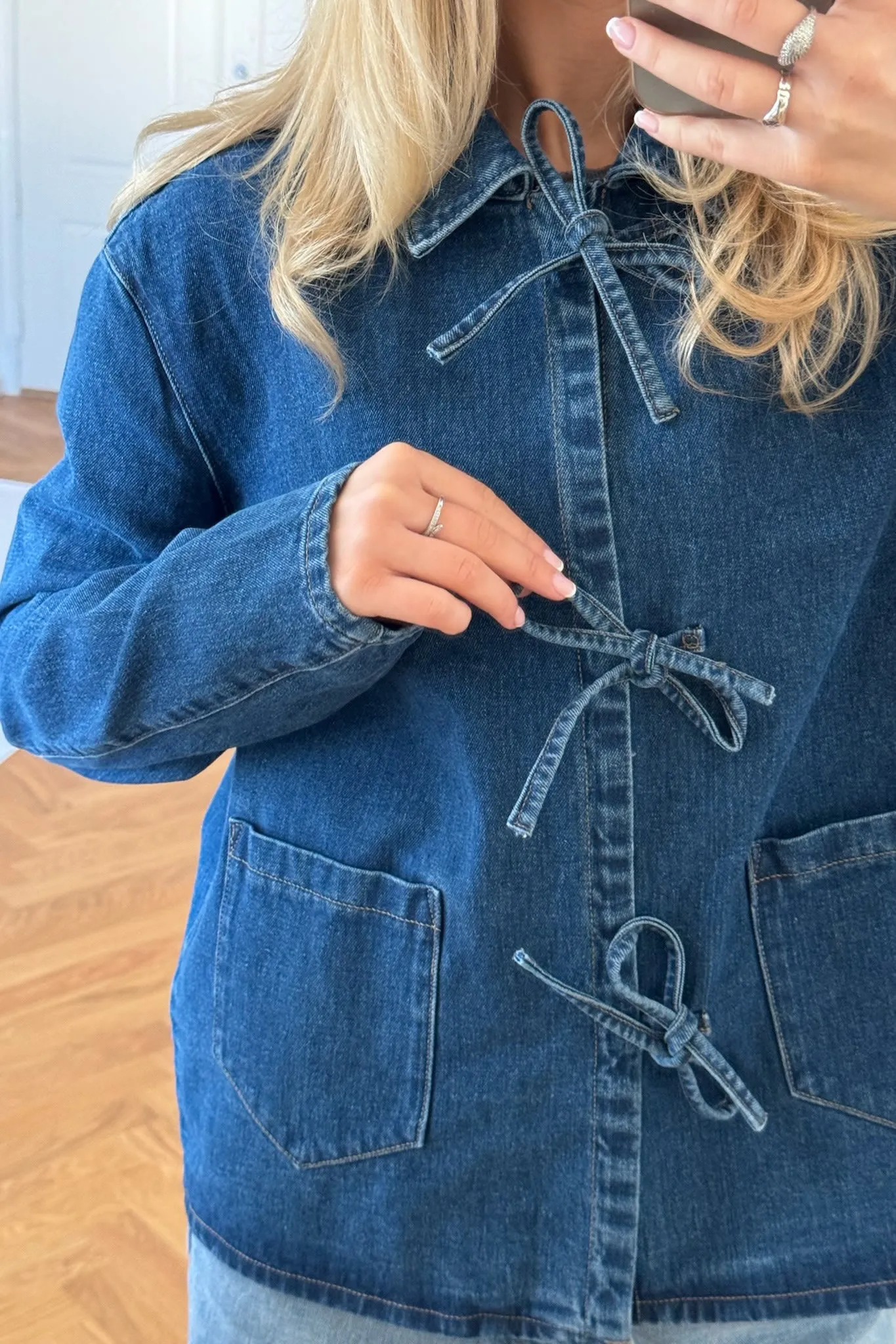 ONLThille Jakke - Mørkeblå Denim