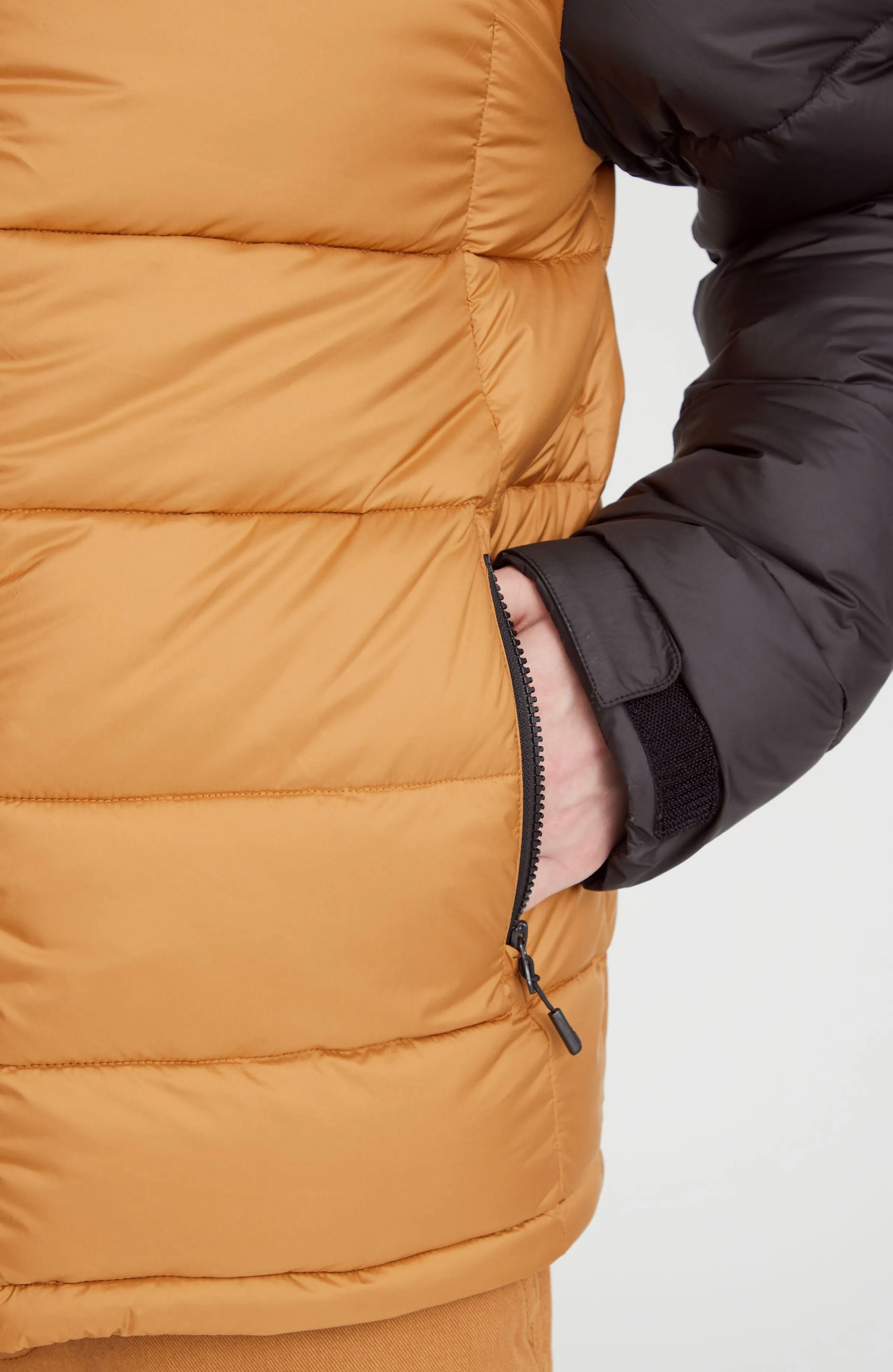 O'Riginals Steppjacke | Rich Caramel Colour block