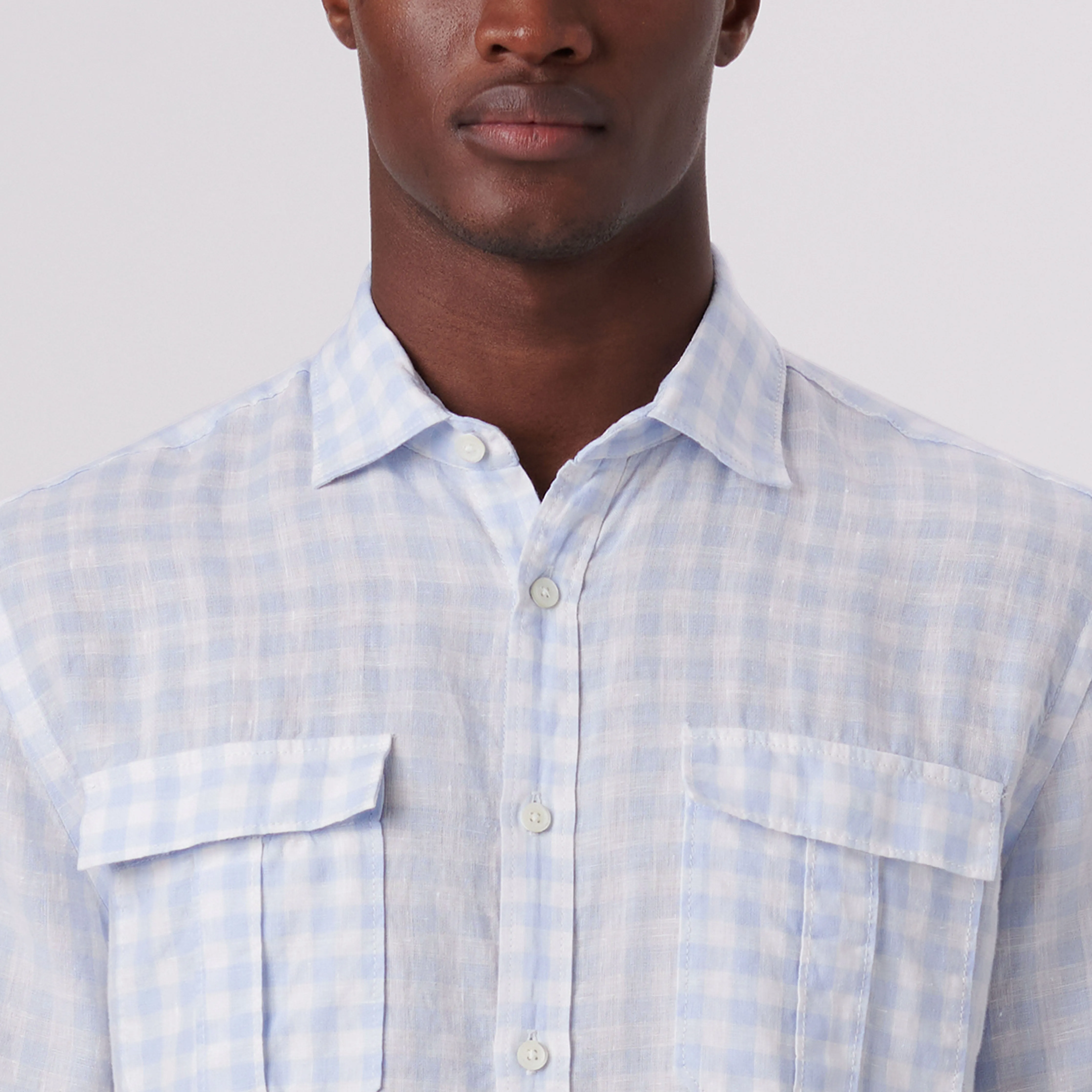 Orson Gingham Check Short Sleeve Shirt