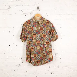 Orvis 90s Pattern Shirt Sleeve Shirt - Brown - XL