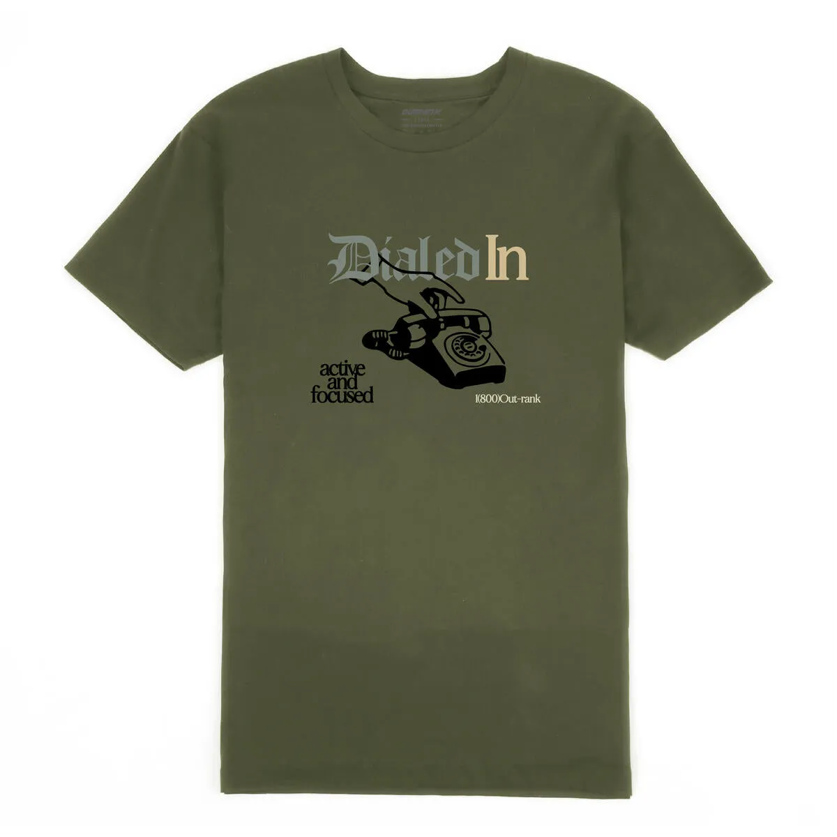 Outrank Dialed In Military Green Tee