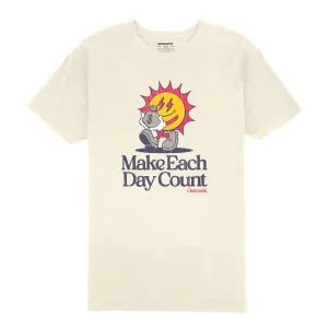 Outrank Make Each Day Count Vintage White Tee