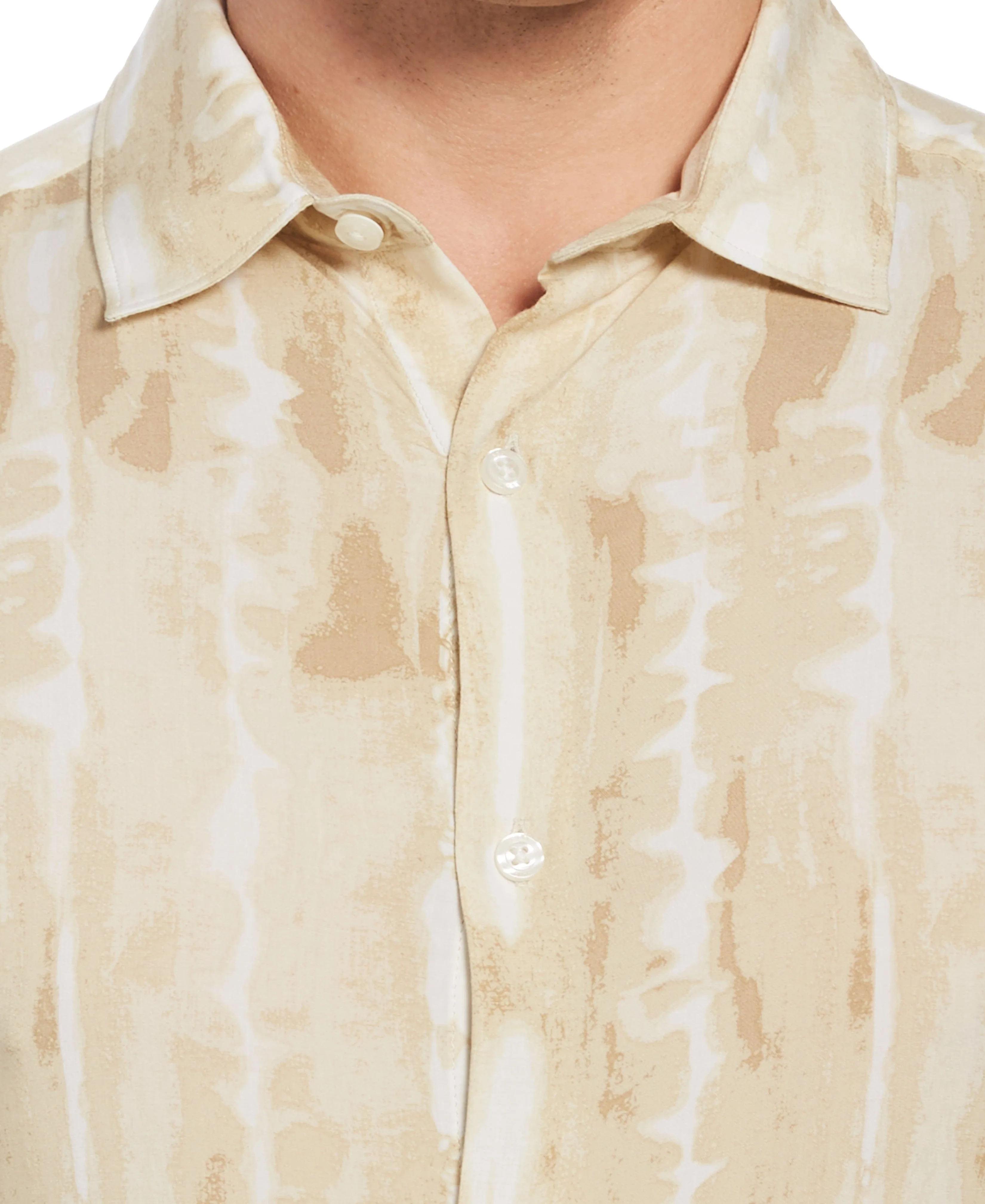 Paint Stripe Soft Long Sleeve Button-Down Shirt
