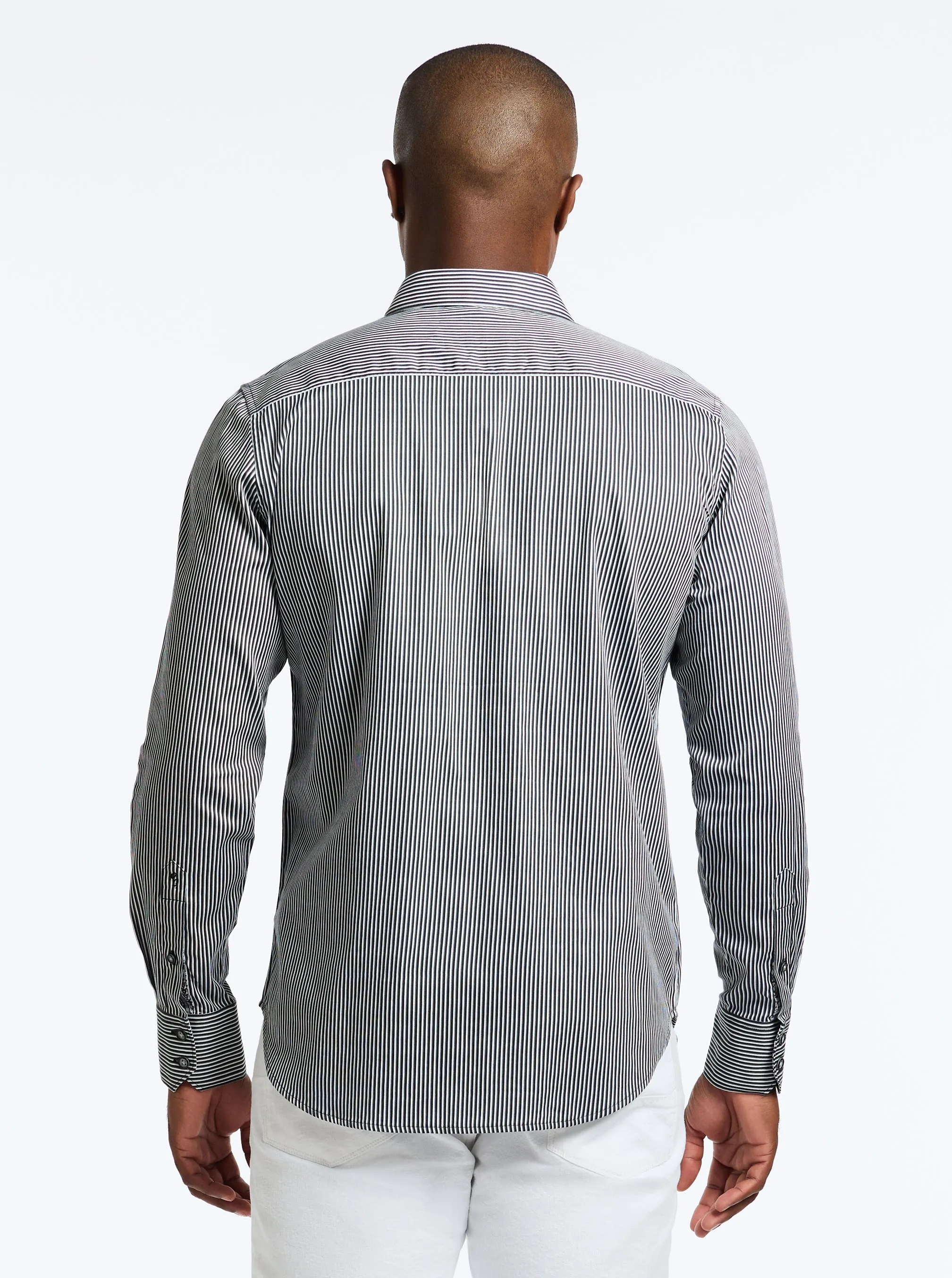 PERSPECTIVE LONG SLEEVE BUTTON DOWN SHIRT