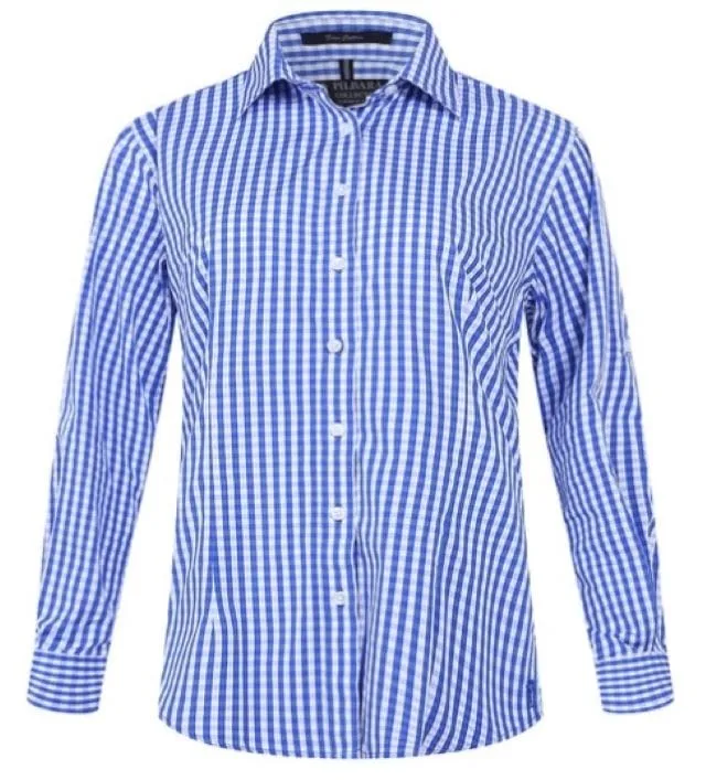 Pilbara Shirt Womens Full Button Gingham