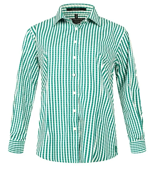 Pilbara Shirt Womens Full Button Gingham