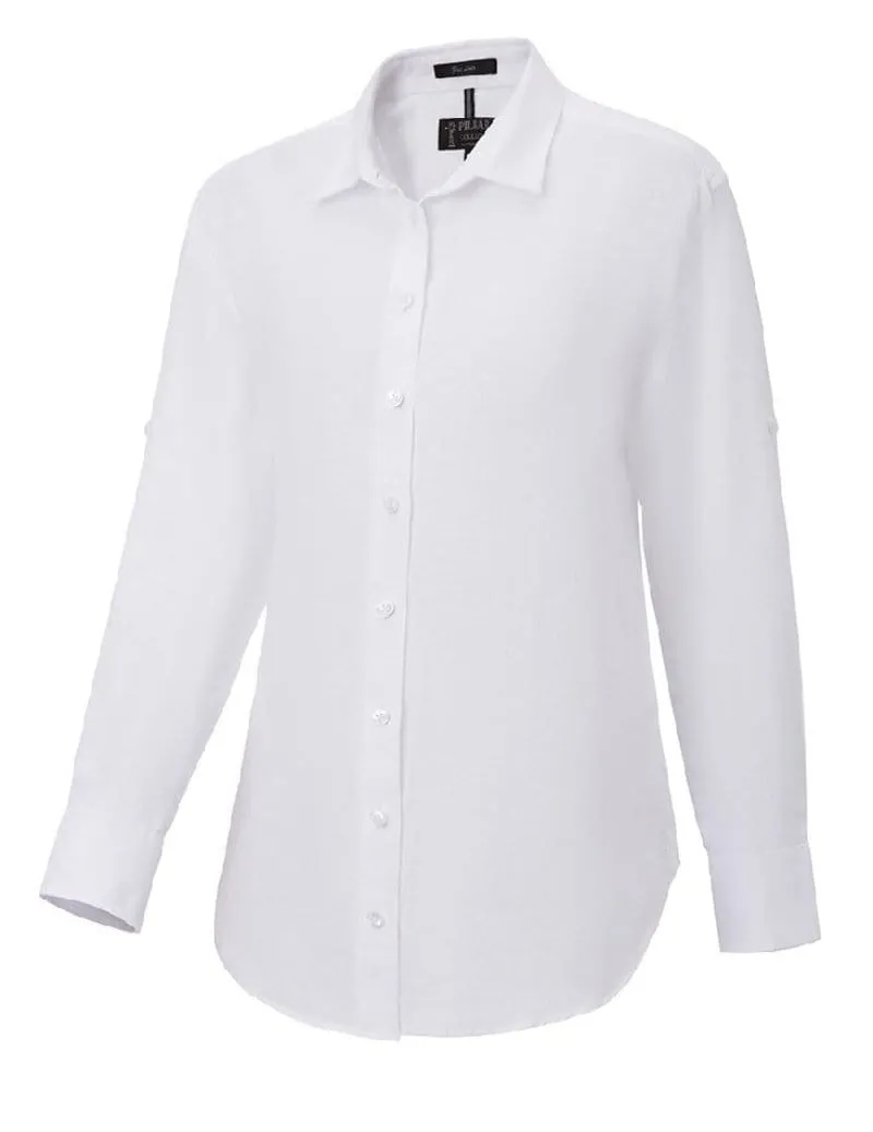 Pilbara Shirt Womens Linen Swiss Tab