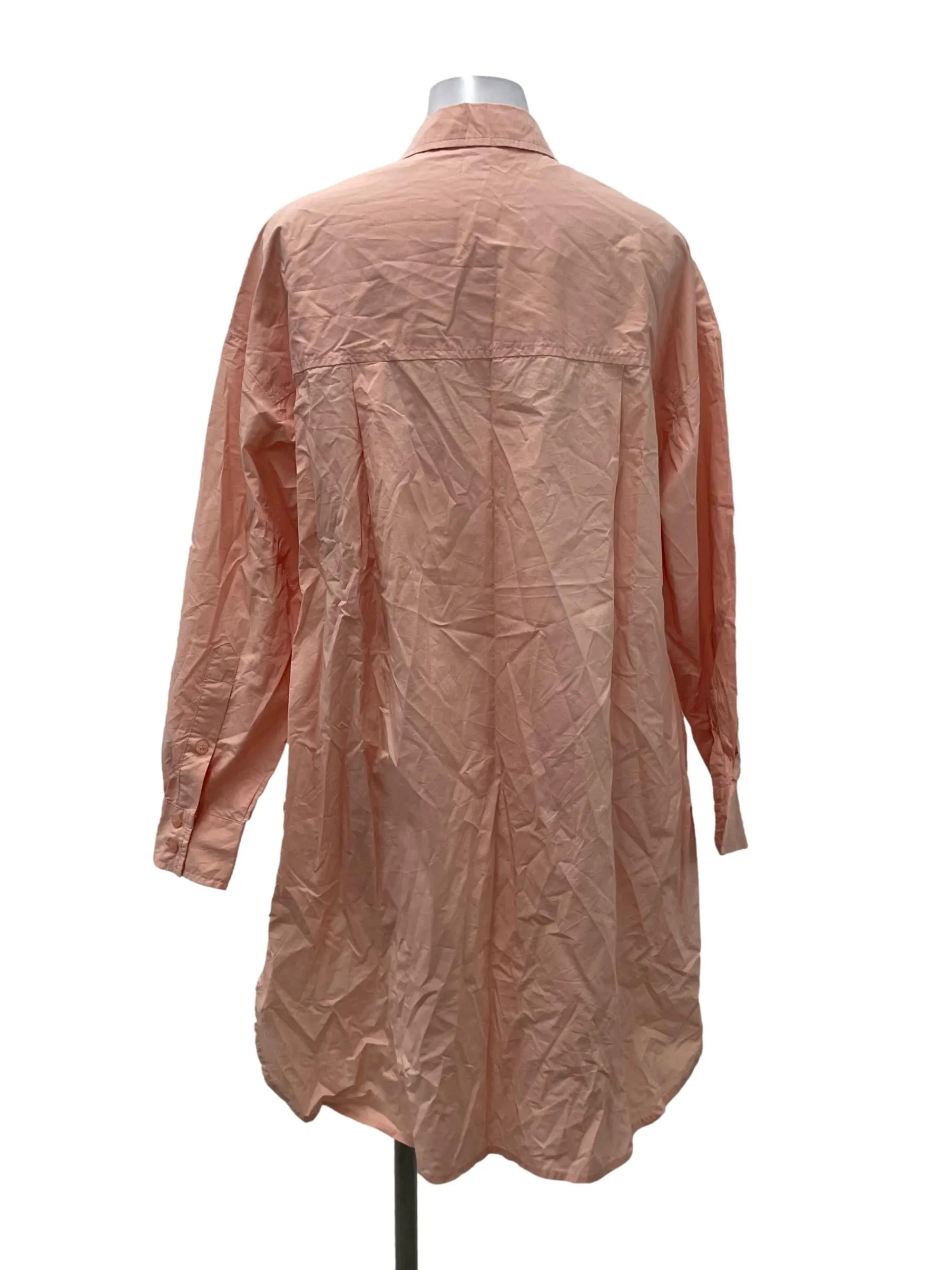 Pink Button Down Collar Shirt