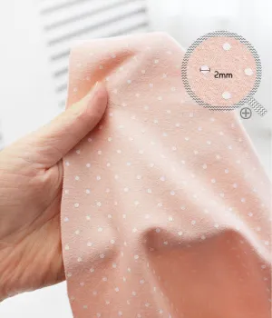 Polka Dots Cotton Knit - Pink Ground, Pink Dots, Blue Ground or Blue Dots - By the Yard 84756 81469-1