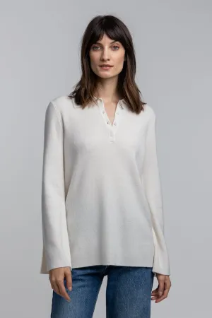 Polo Tunic Cashmere Sweater