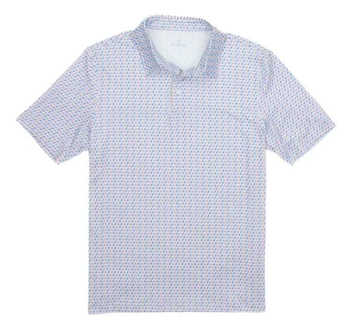 Properly Tied Men's Inlet Polo - Spring Boil