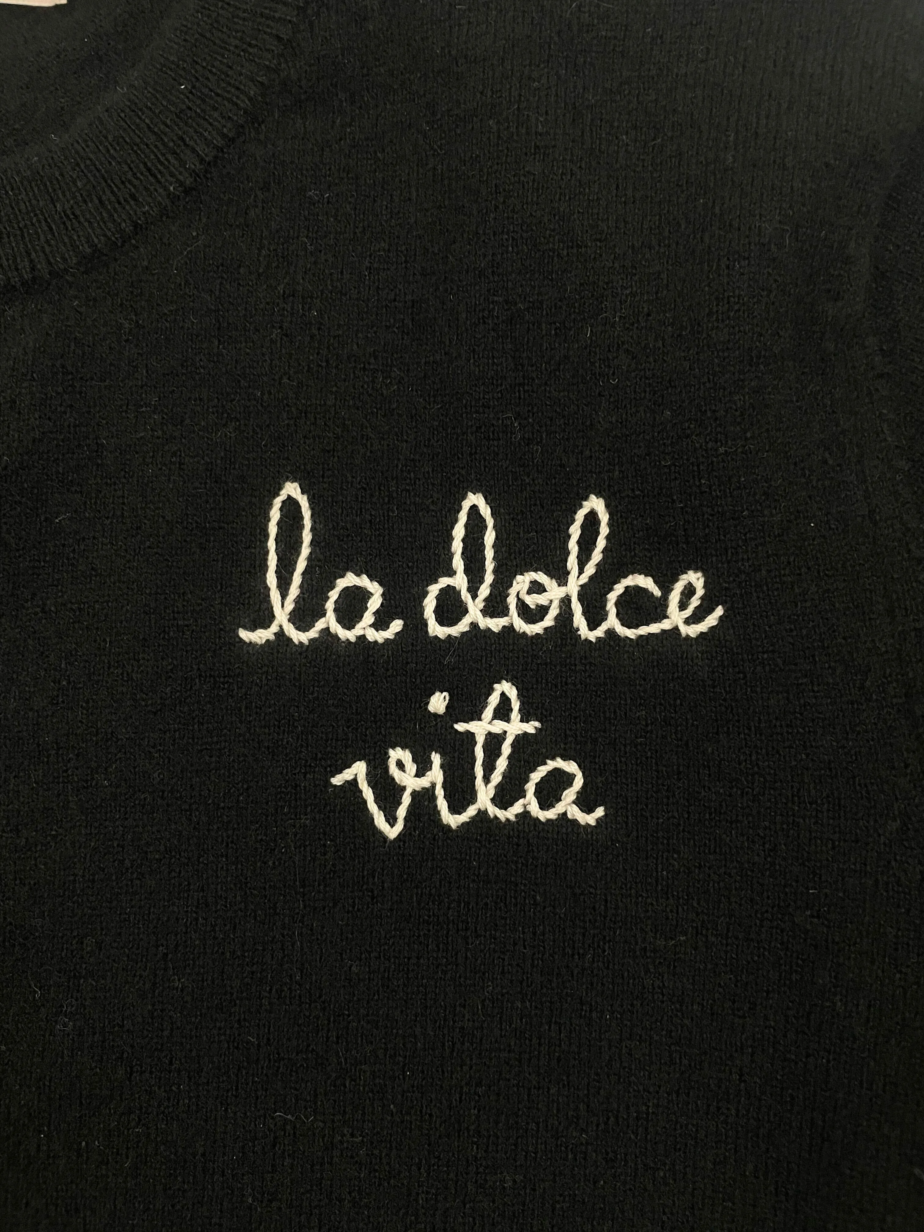 "La Dolce Vita" Cardigan in Black