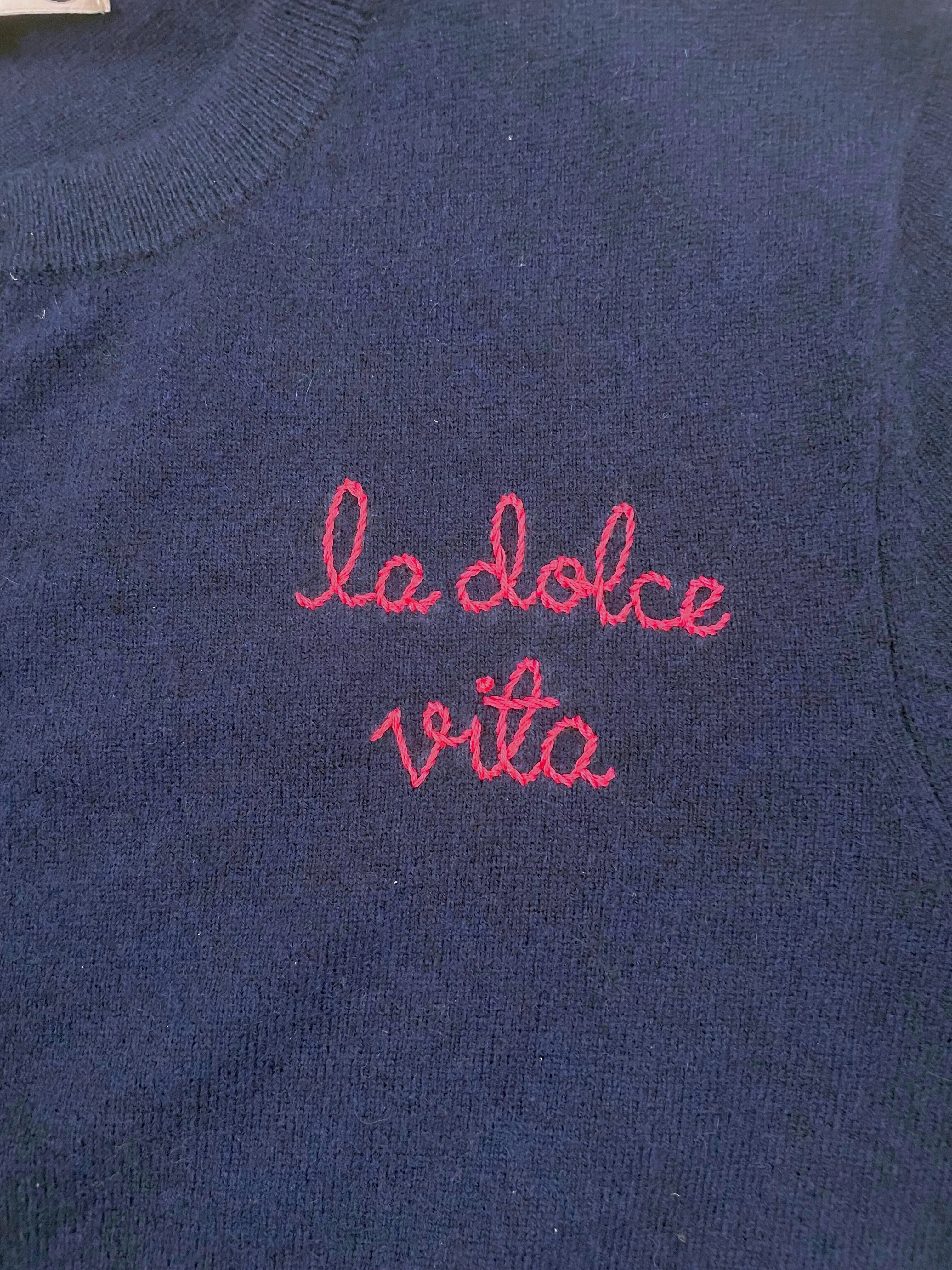 "La Dolce Vita" Cardigan in Navy
