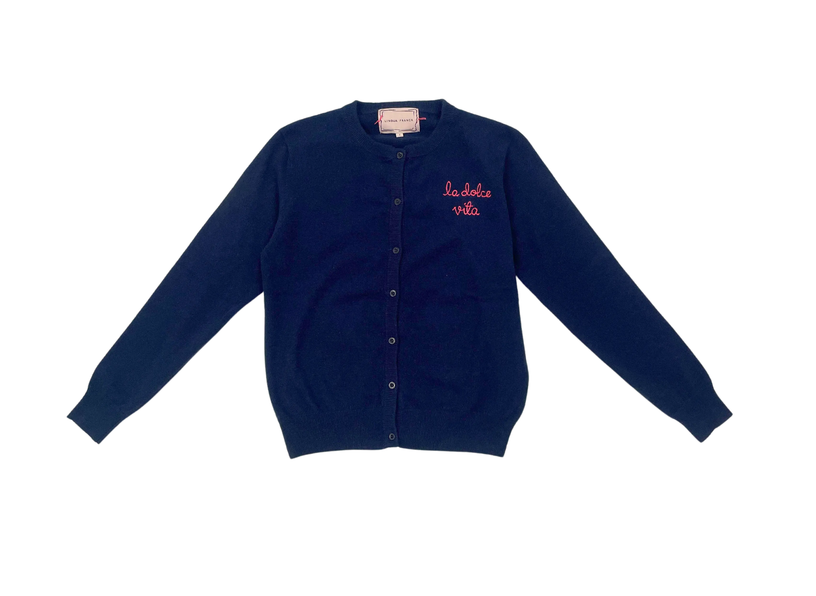 "La Dolce Vita" Cardigan in Navy
