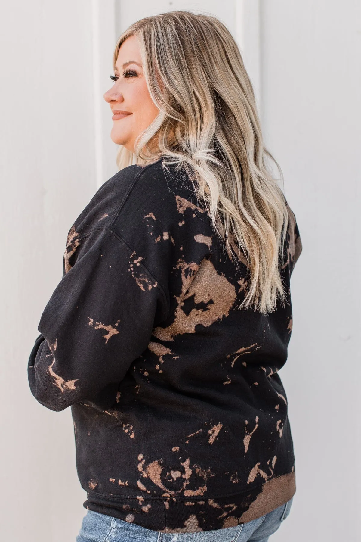 "Not A Morning Person" Crew Neck- Black