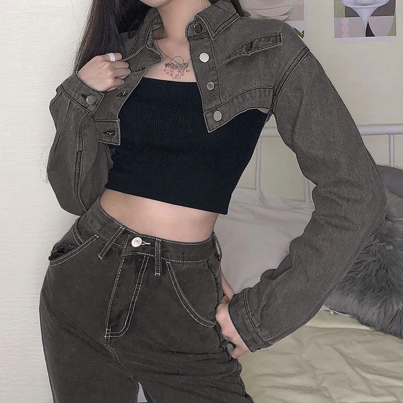 "SUPER SHORT DENIM" JACKET N092802