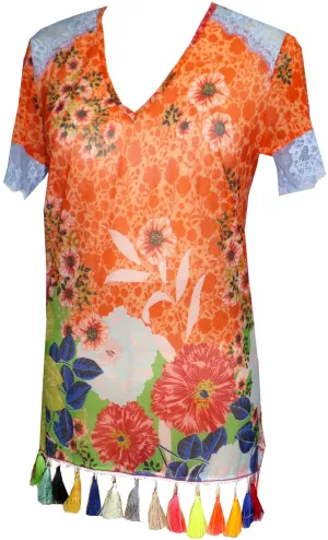 "Tangerine" Blouse