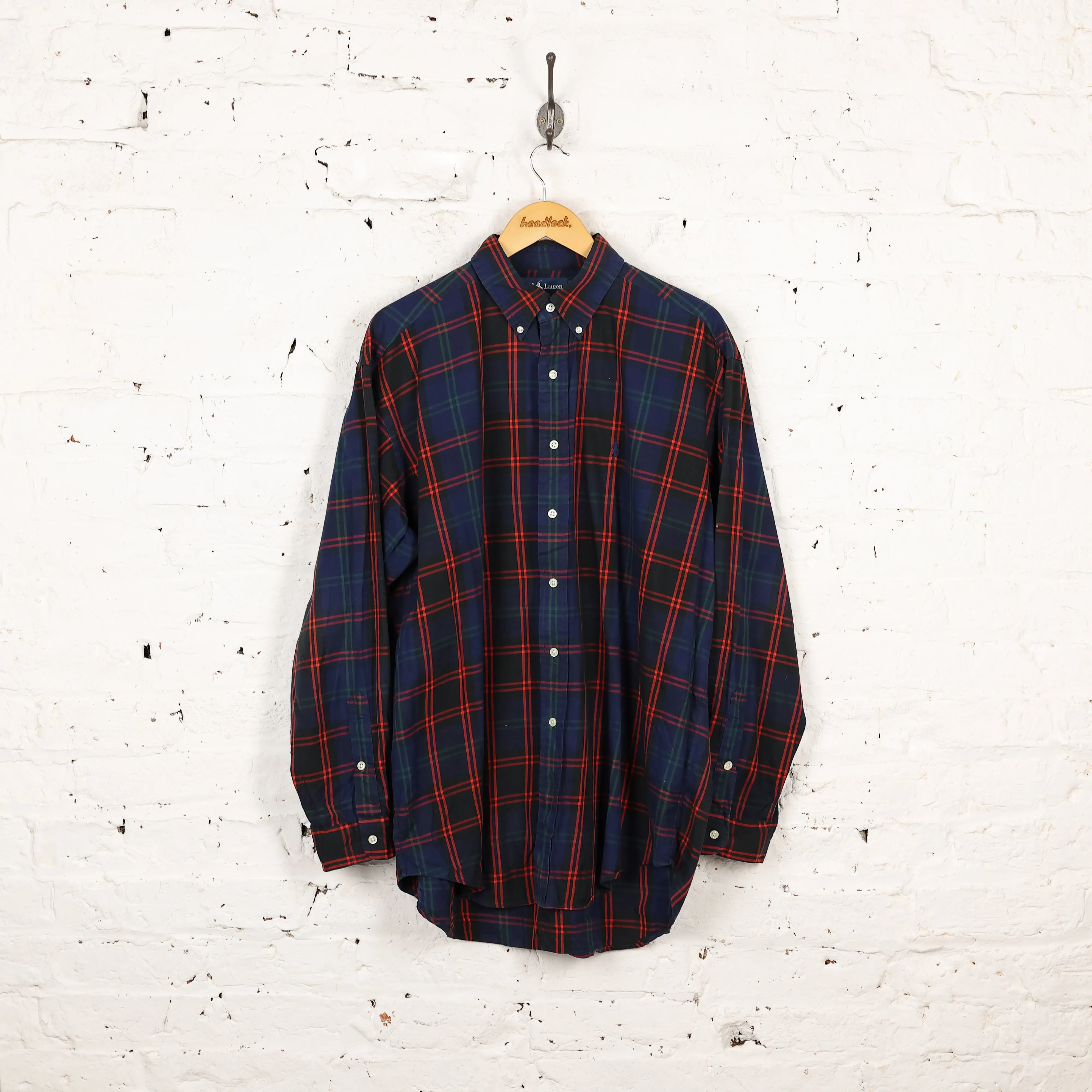 Ralph Lauren Blake Check Shirt - Blue - L