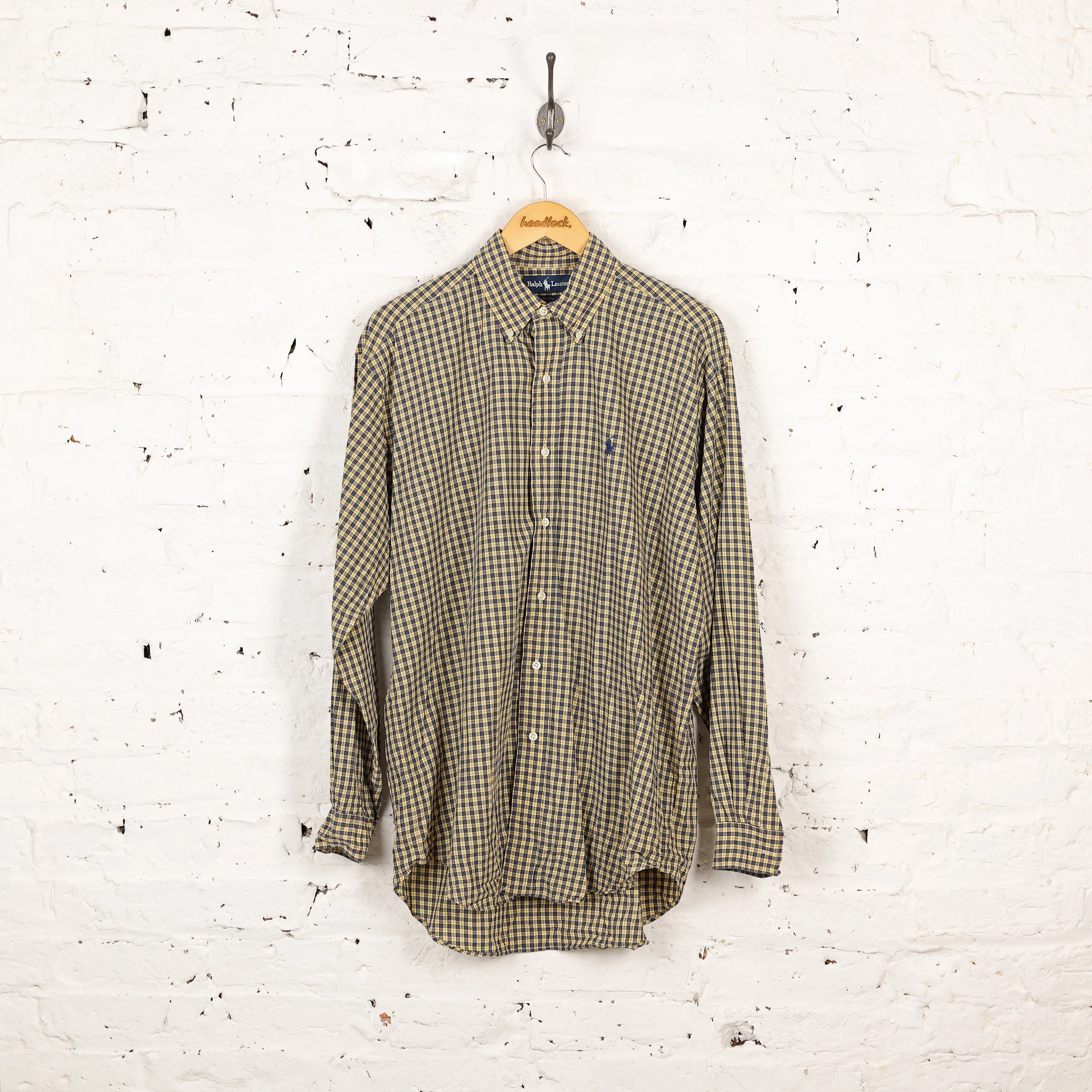 Ralph Lauren Blake Check Shirt - Yellow - M