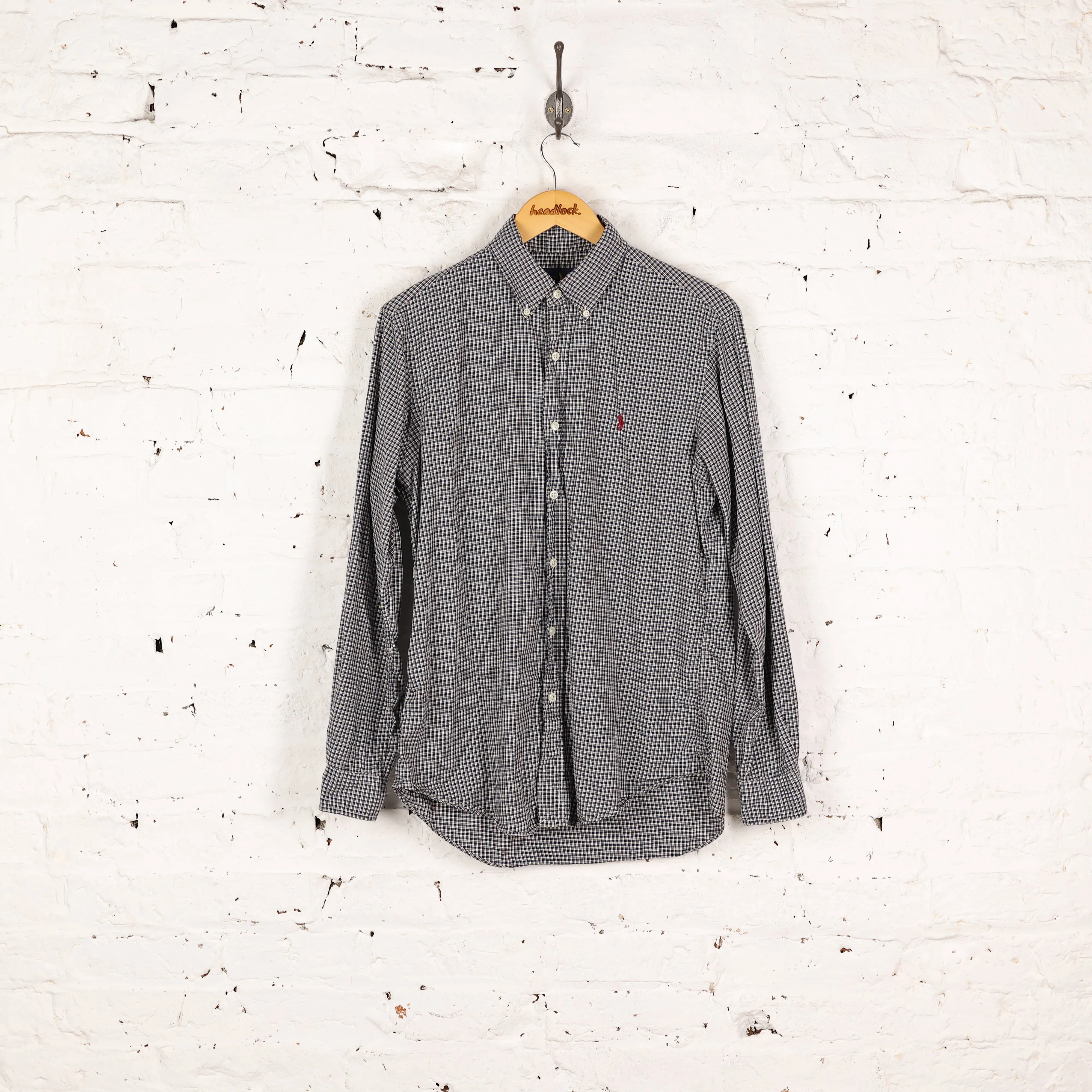 Ralph Lauren Check Shirt - Blue - M