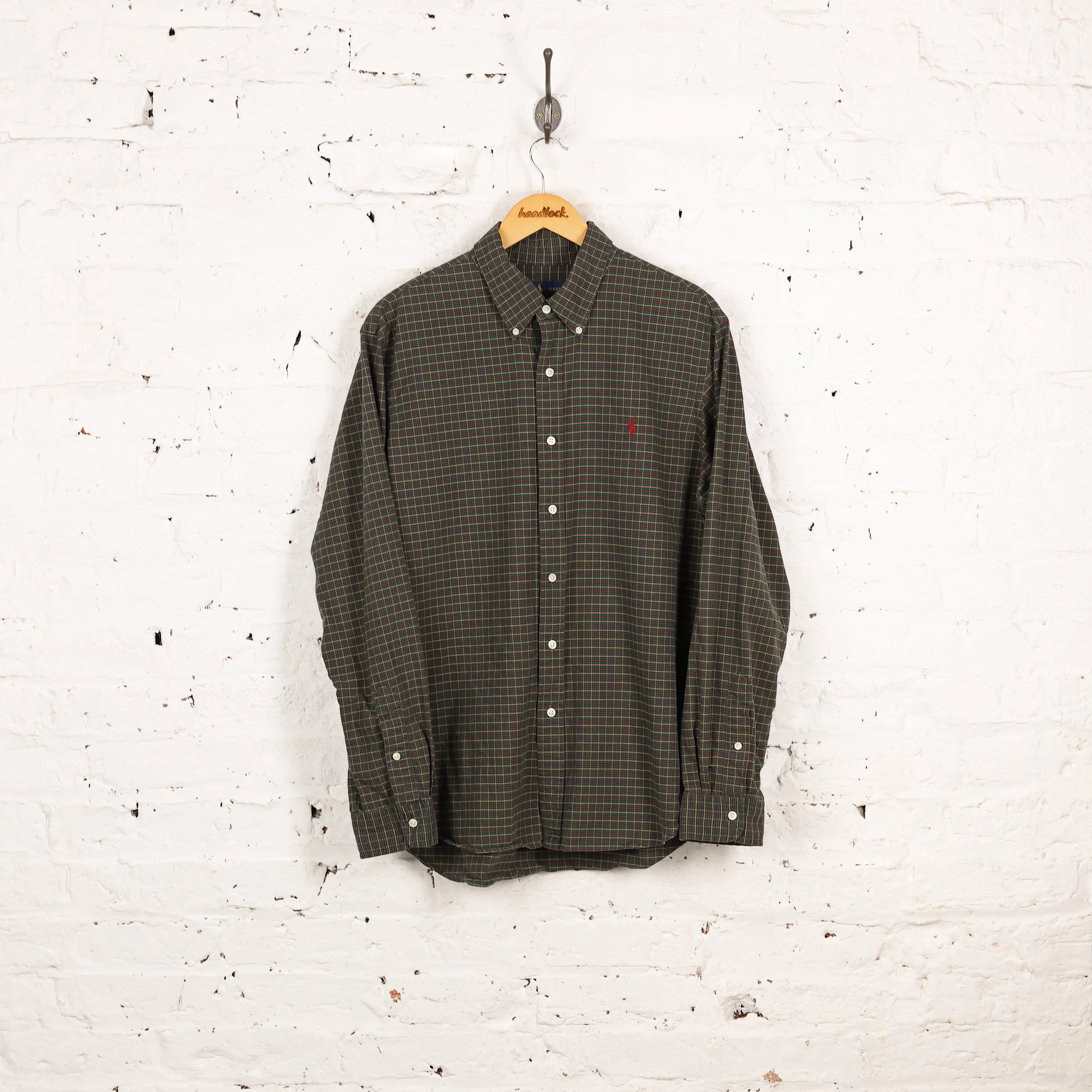 Ralph Lauren Check Shirt - Green - XL