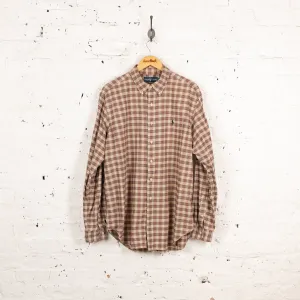 Ralph Lauren Classic Fit Check Shirt - Beige - L