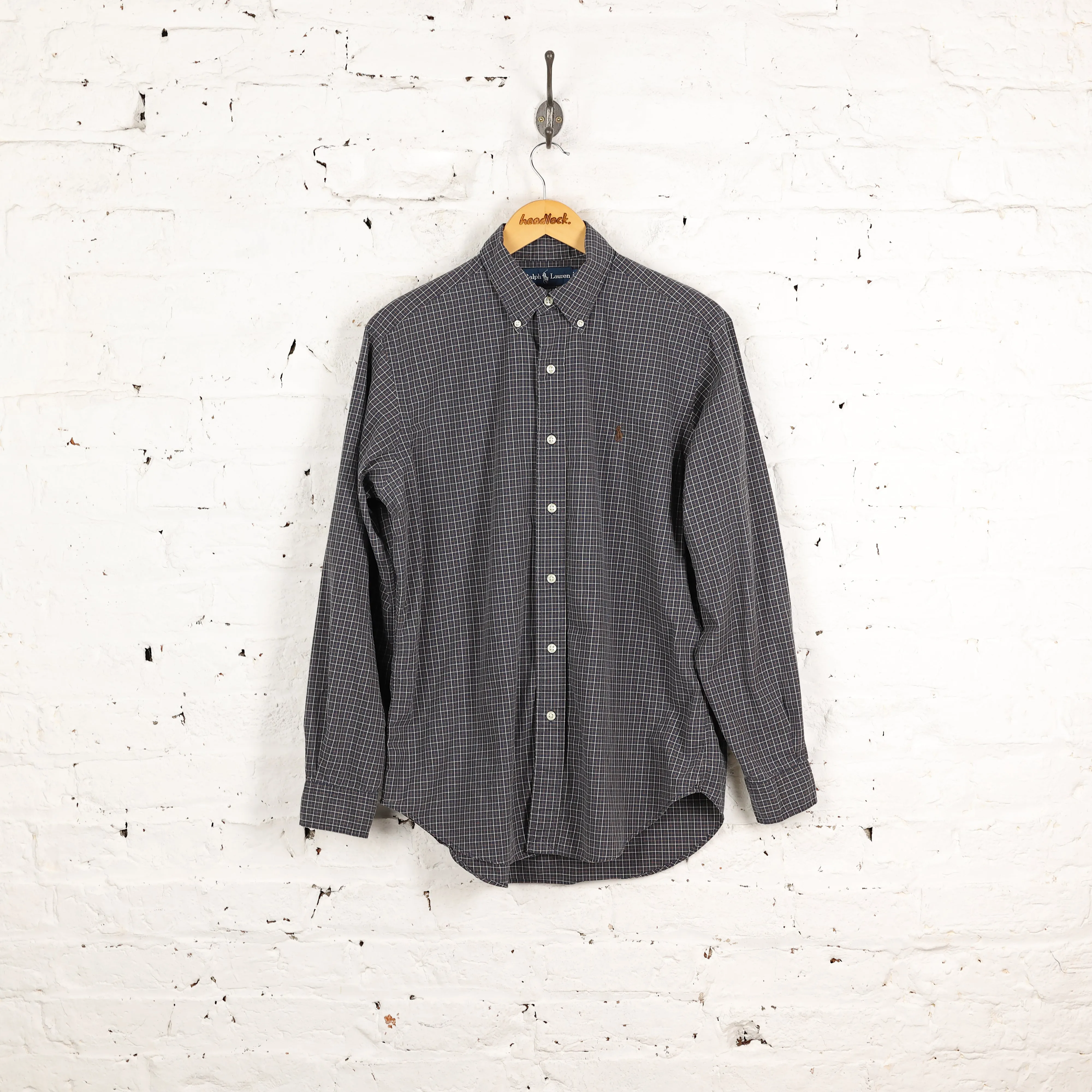 Ralph Lauren Classic Fit Check Shirt - Blue - M