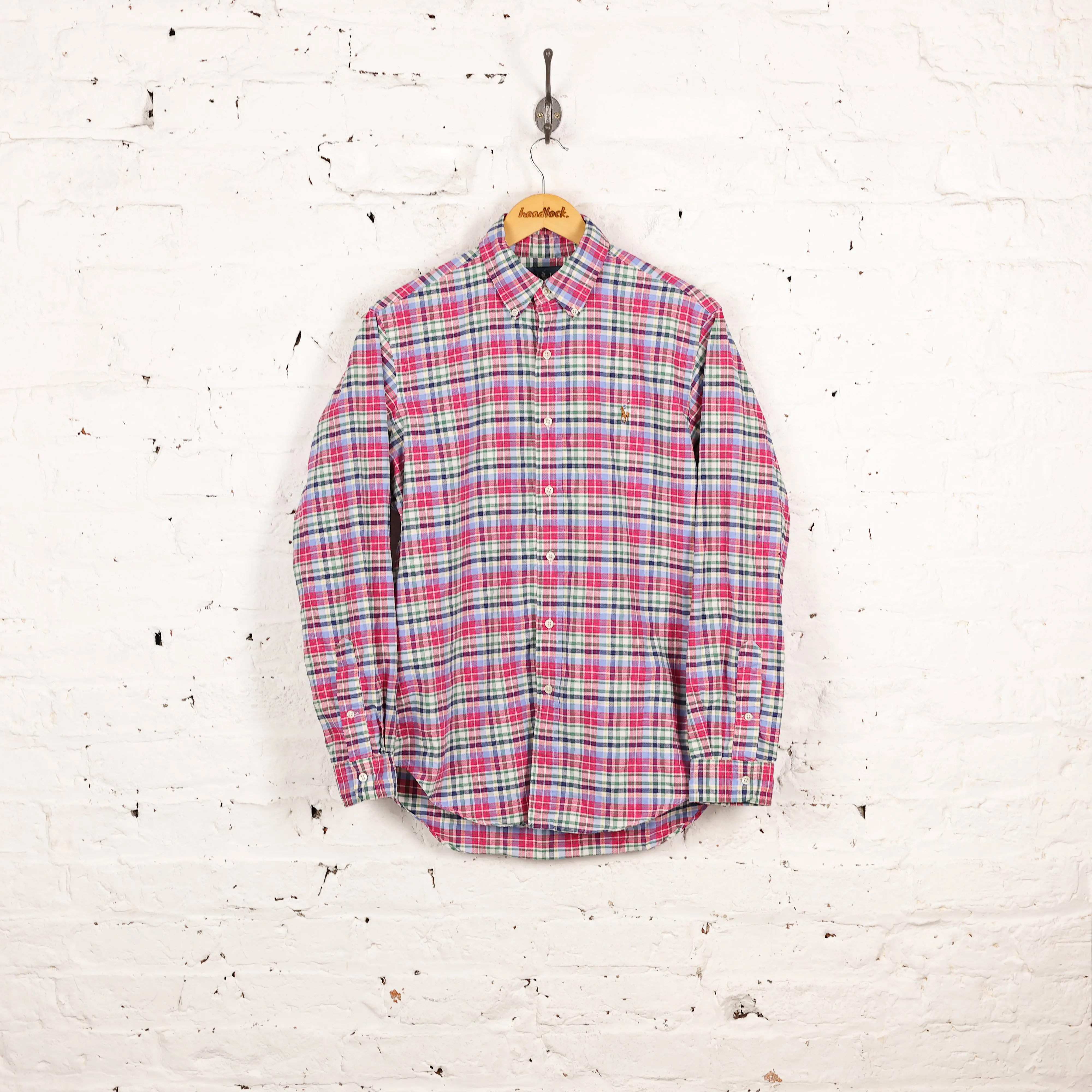 Ralph Lauren Classic Fit Check Shirt - Pink - M
