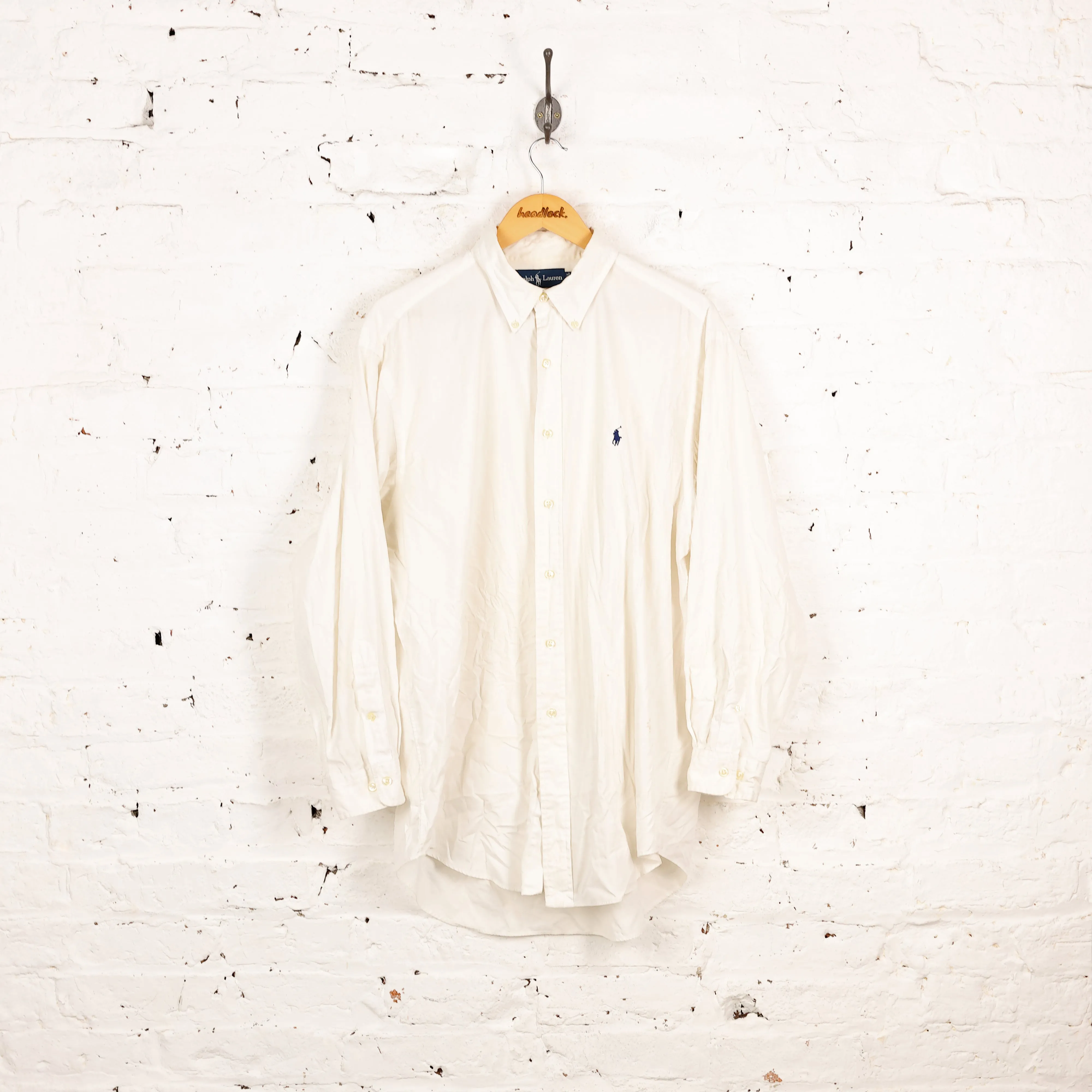 Ralph Lauren Classic Fit Shirt- White - XL
