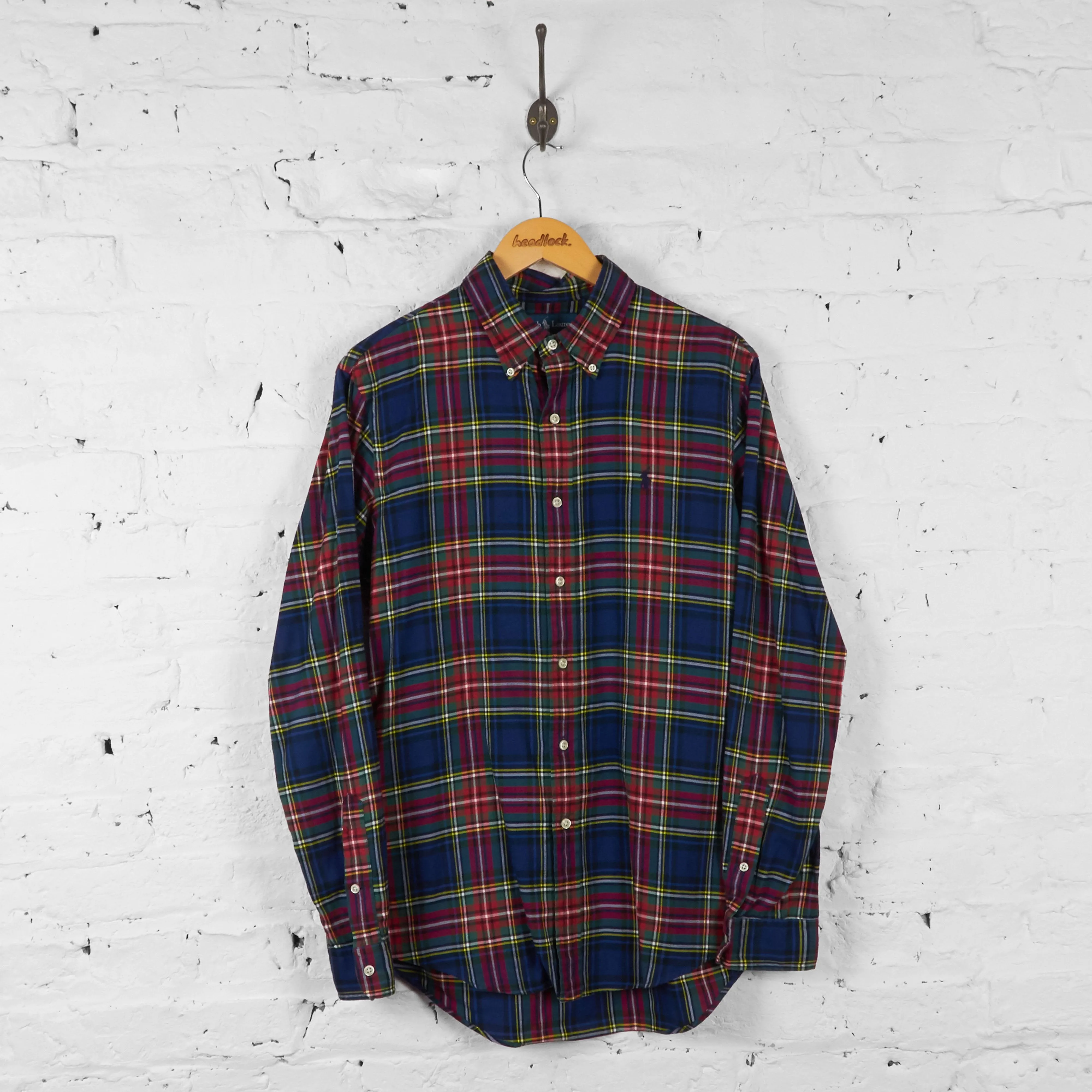 Ralph Lauren Tartan Check Shirt - Blue - M