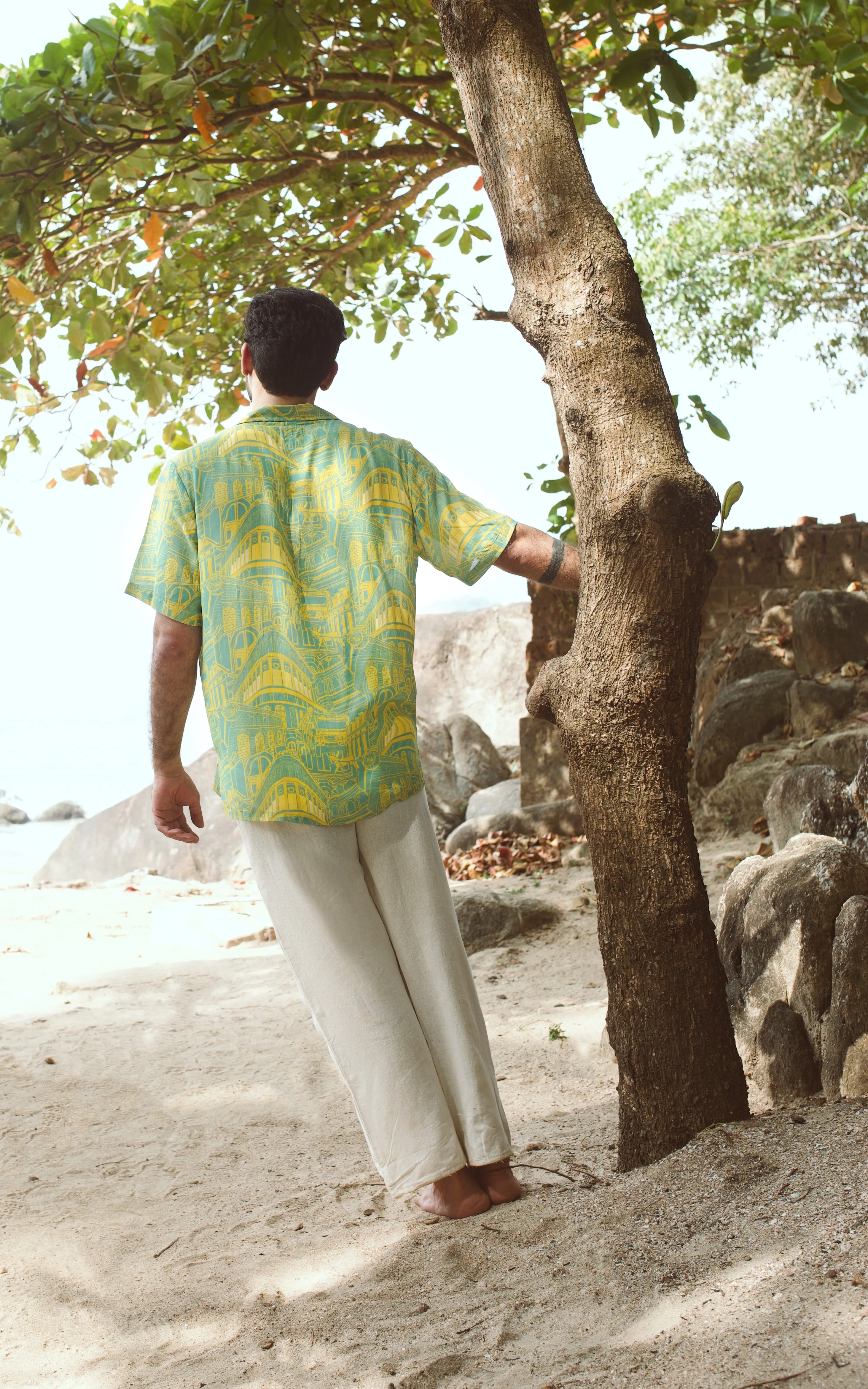 Rampuria Havelis seagreen Oversize Shirt
