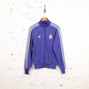 Real Madrid Adidas Tracksuit Top Jacket - Purple - M