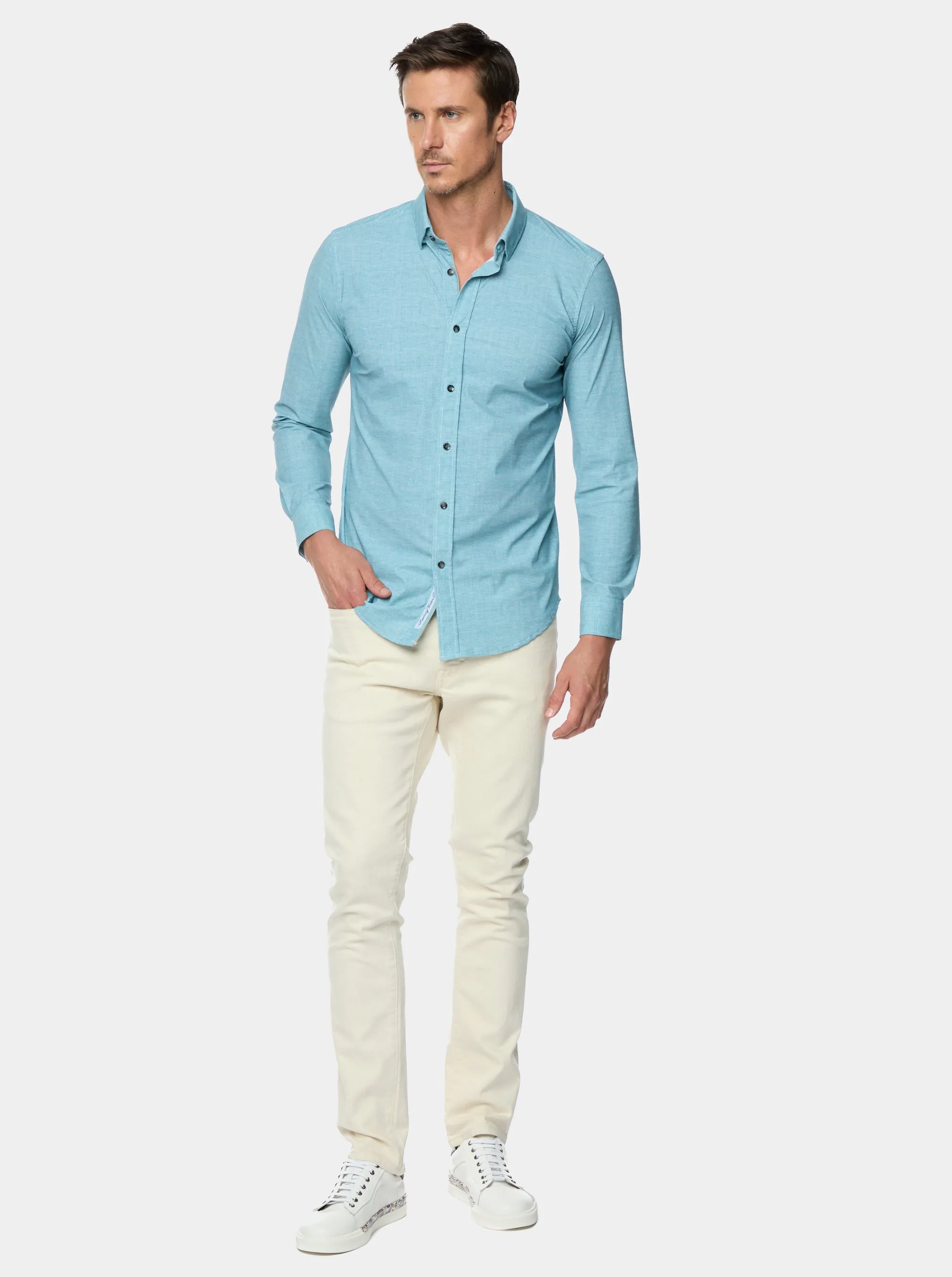 RENLEY LONG SLEEVE BUTTON DOWN SHIRT