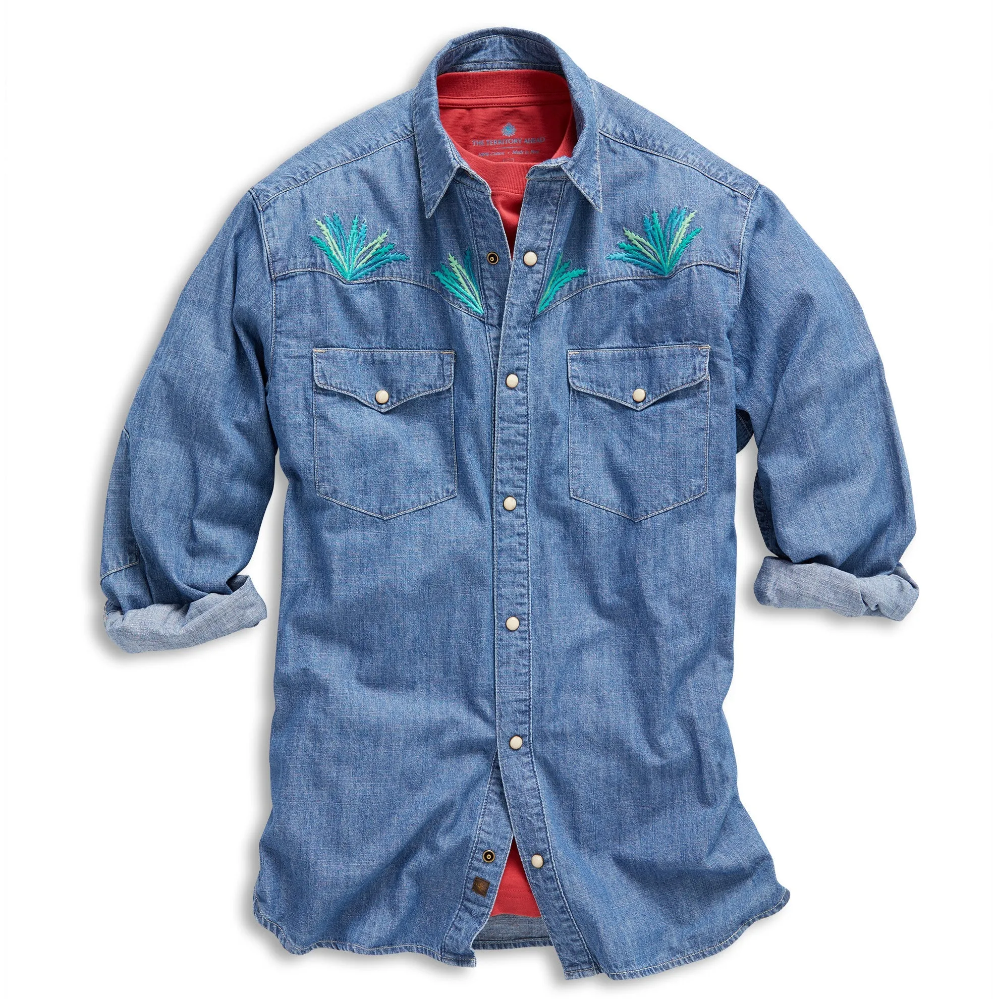 Rio Nido Embroidered Denim Shirt
