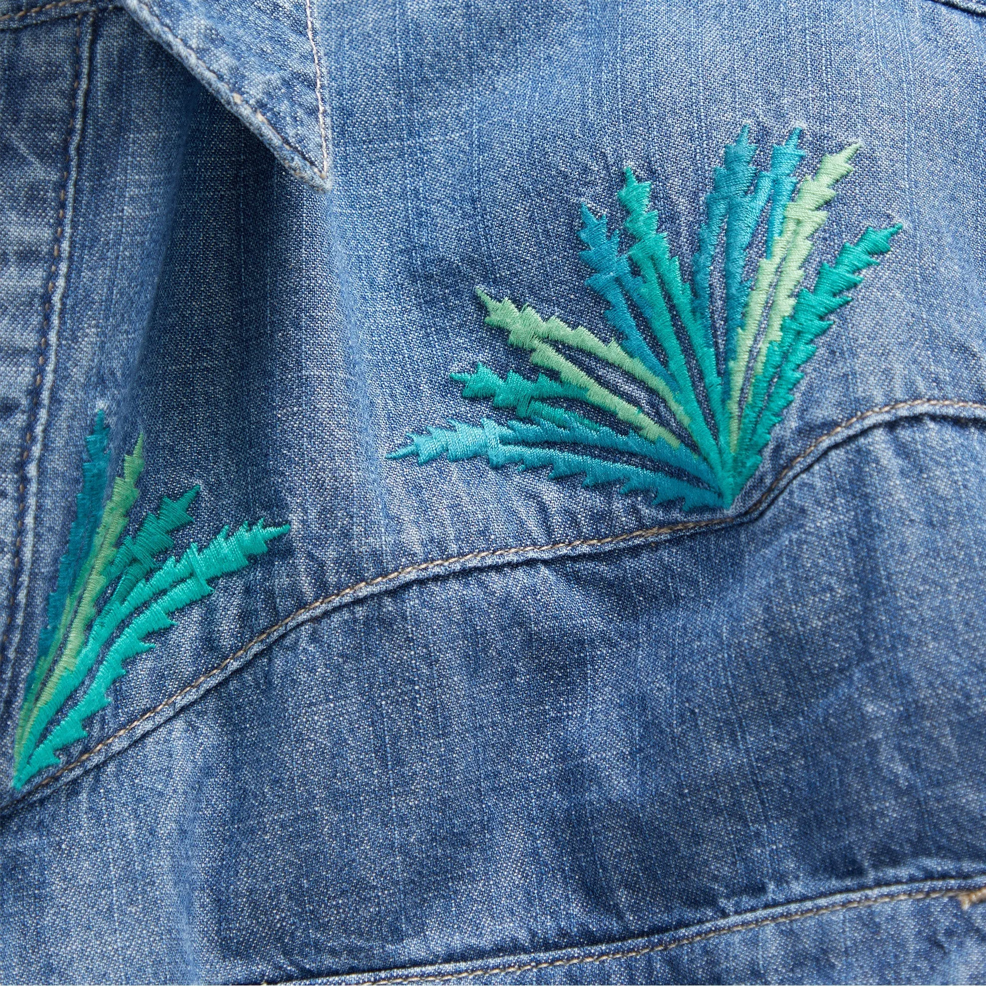 Rio Nido Embroidered Denim Shirt