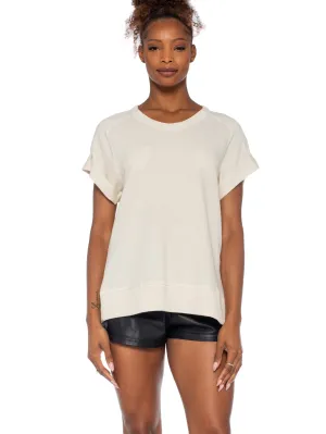 Roll Sleeve Crew Shrunken Sweatshirt