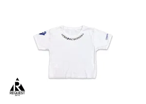 Rolling Stones Neck Logo Baby Tee 2024 "White/Blue"