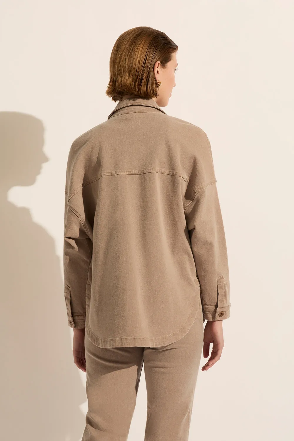 Rosa Twill Jacket Mushroom