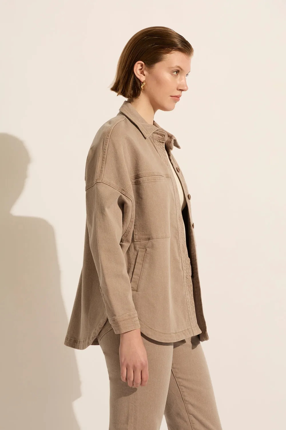 Rosa Twill Jacket Mushroom
