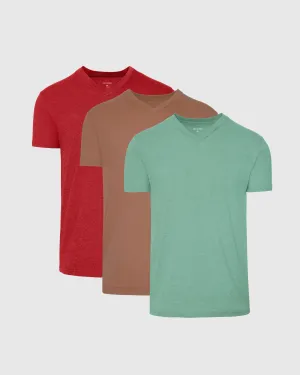 Rustic Tones Short Sleeve Classic Vee 3-Pack
