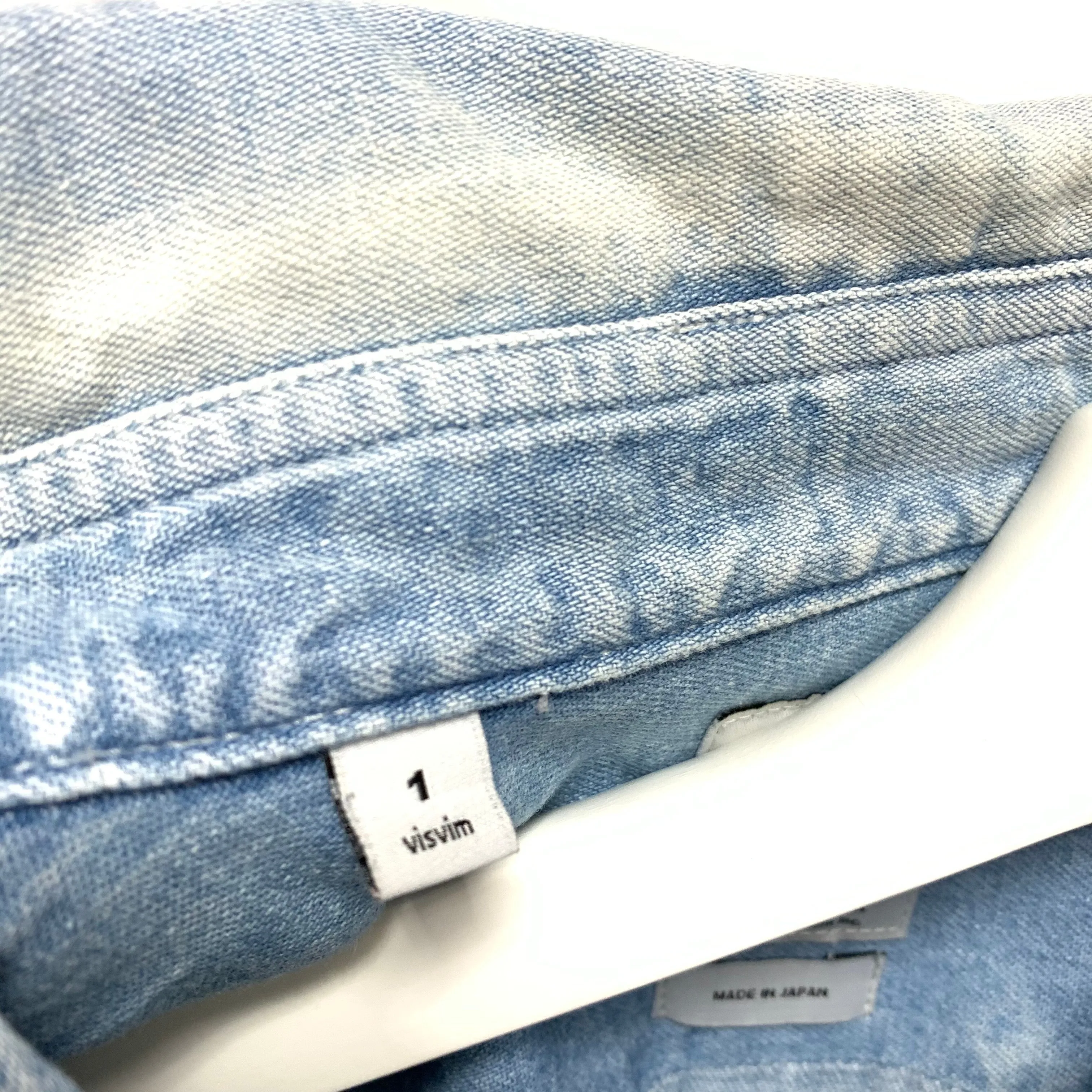 [S] Visvim 14SS Social Sculpture Shirt Damaged Indigo Check