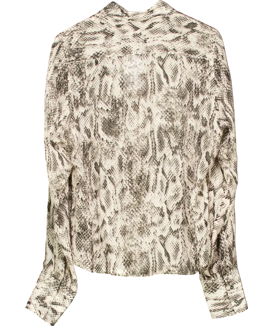 Salt Murphy London Grey Snake Shirt UK M