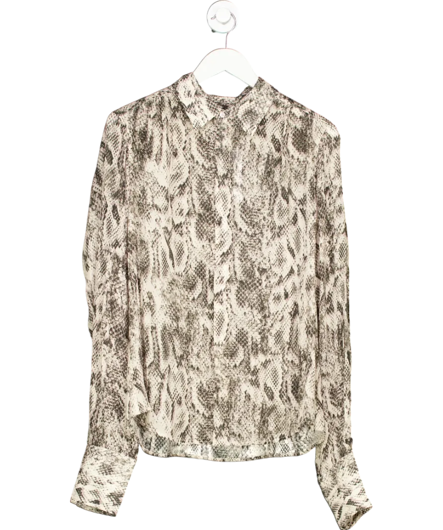 Salt Murphy London Grey Snake Shirt UK M
