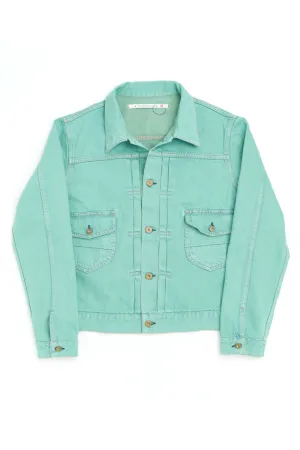 Scarti Lab Type 2 Jacket 703-ST820 Distressed Denim Green