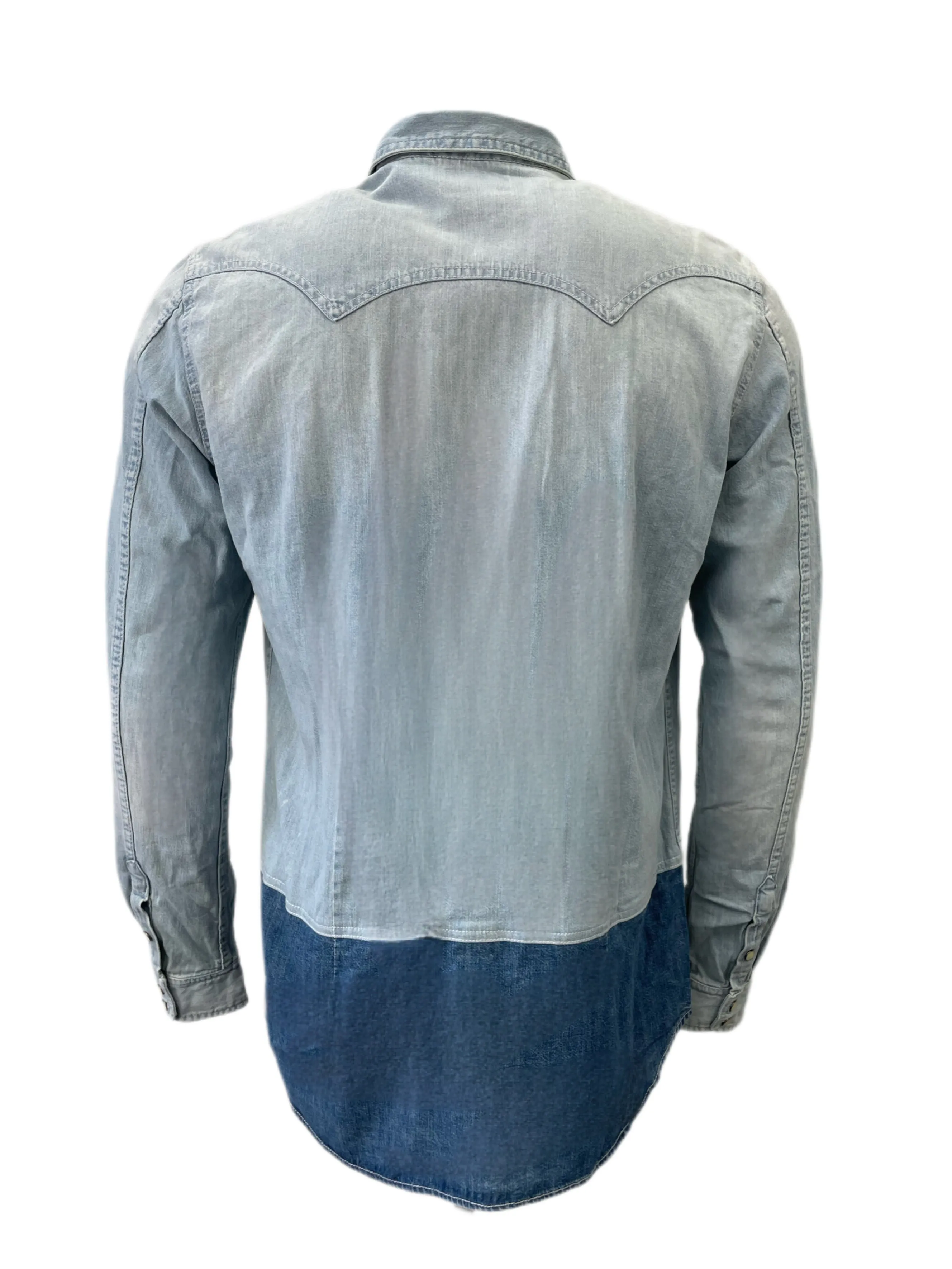 SCOTCH & SODA Men's Blue Jeans Button Down Shirt #1616 XXL NWOT