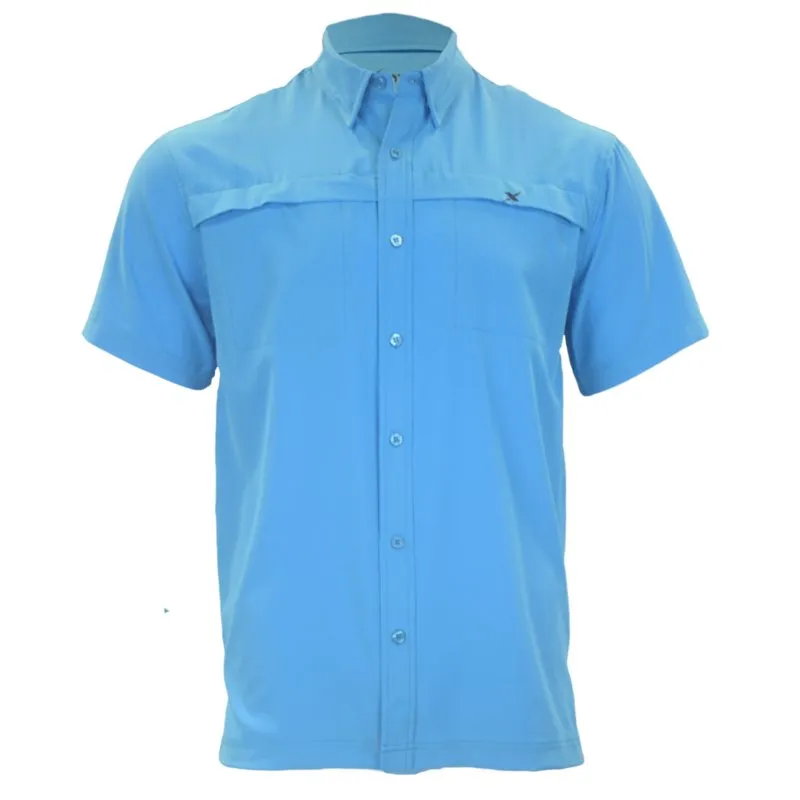 Short Sleeve Solid Lifestyle Button Down w/ REPEL-X (Discontinued)