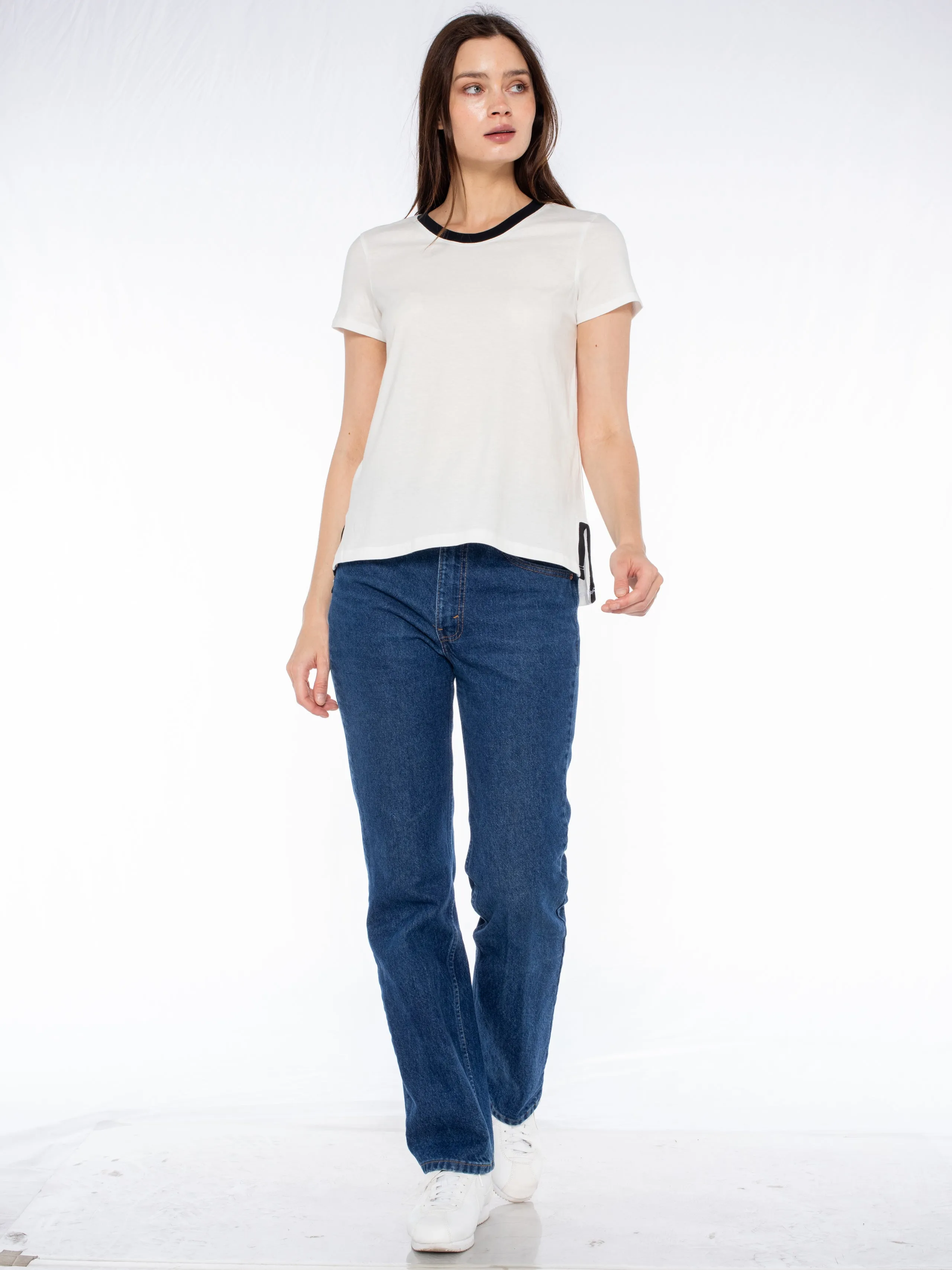 Shrunken Ringer Vented Hem