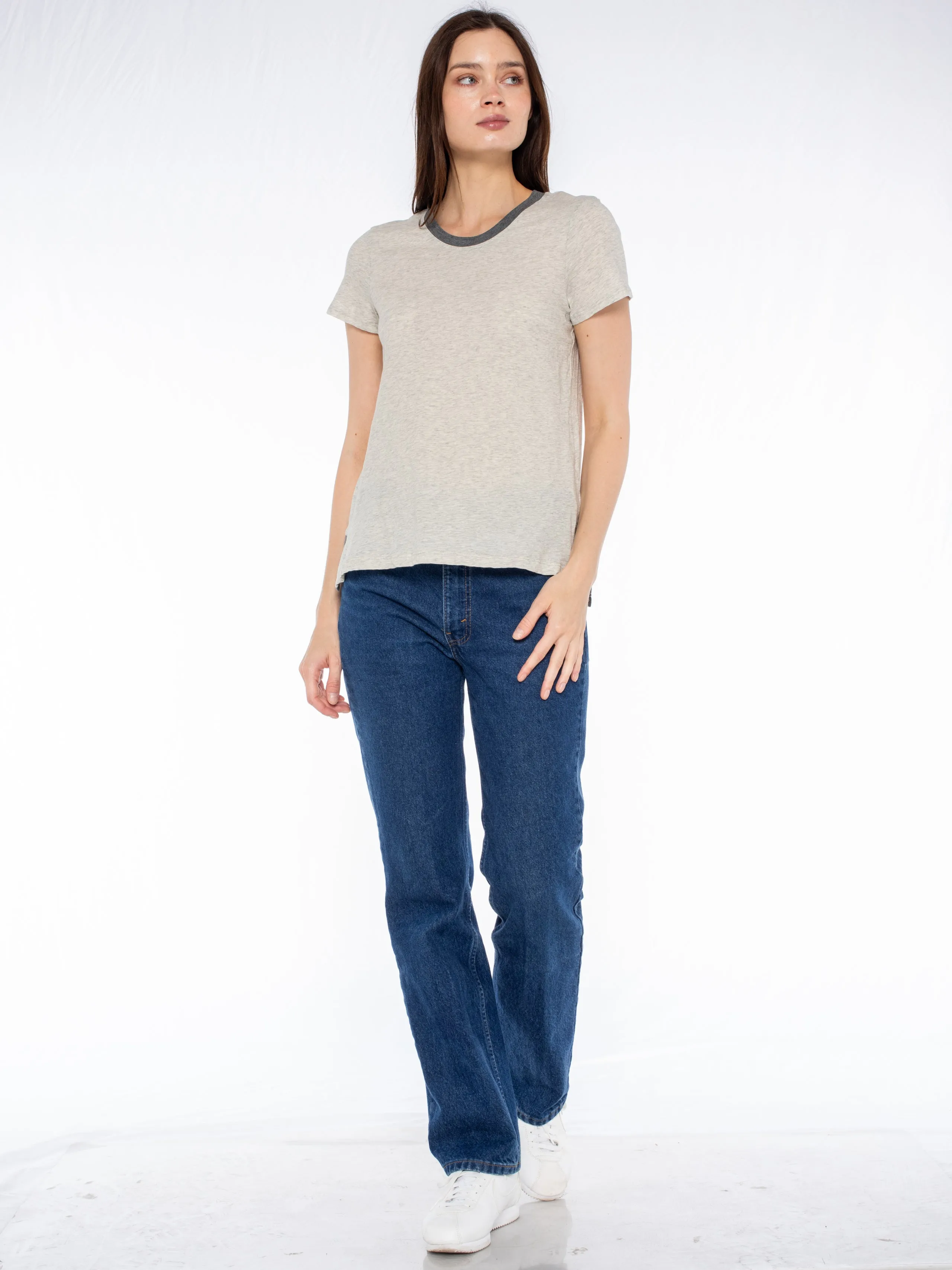 Shrunken Ringer Vented Hem