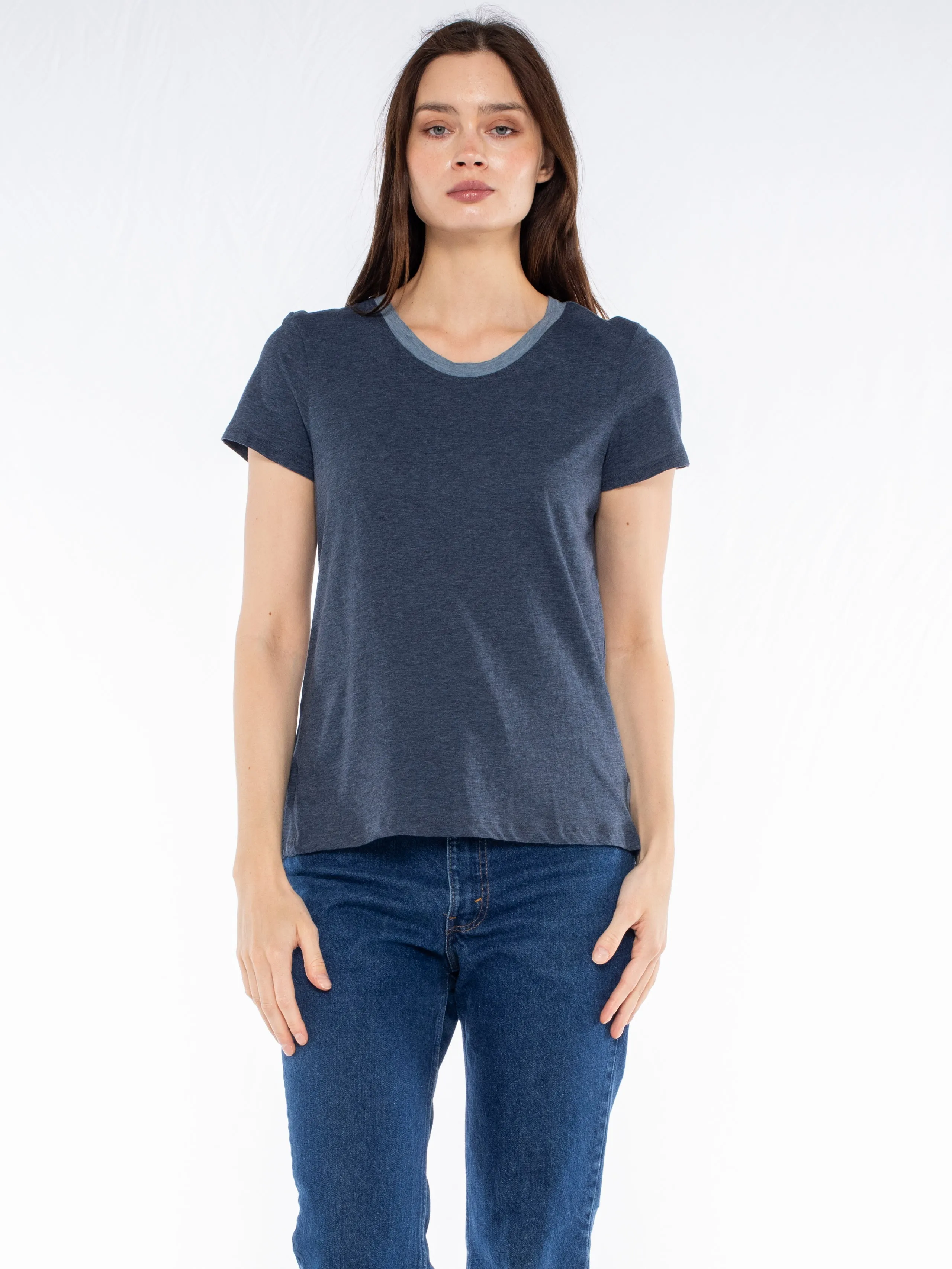 Shrunken Ringer Vented Hem